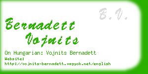 bernadett vojnits business card